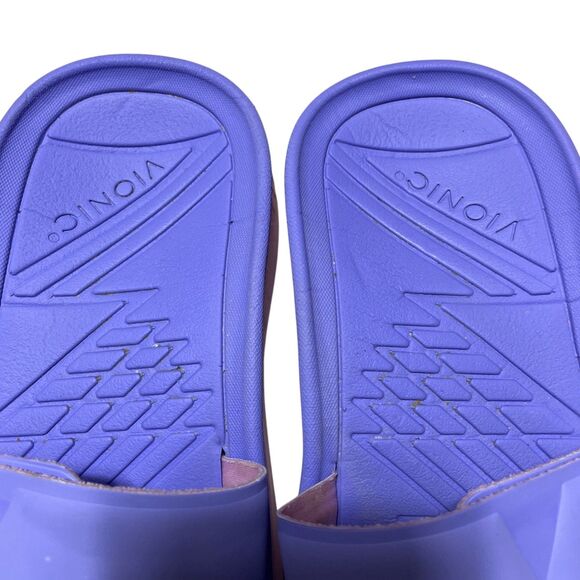 Vionic “8” Purple Rejuvenate Unixes Slides Adjustable‎ Closure 10” Long - Picture 5 of 9